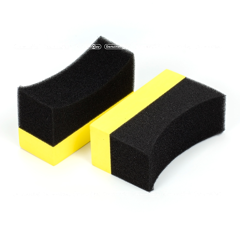картинка Аппликатор для чернения резины (полумесяц, желтый) - Дальснаб.Ру